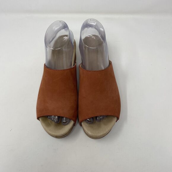 Dansko Shoes Womens Size 38 Brown Leather Mule Clog Sandals Slip On - Picture 4 of 14